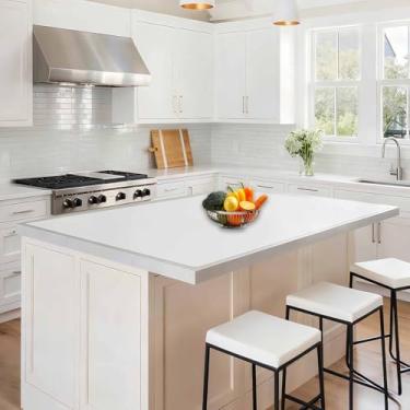 Imagem de Tapete de silicone grande de 120 cm x 80 cm para balcão de cozinha, protetor de bancada antiderrapante resistente ao calor de 1,5 mm, tapete de silicone impermeável para ilha de cozinha, semiparente