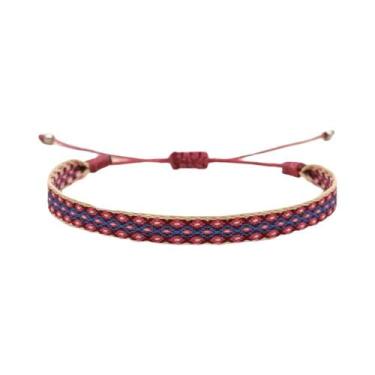 Imagem de Pulseira Boho Hippie Trançada À Mão Para Mulheres E Homens, Pulseira D