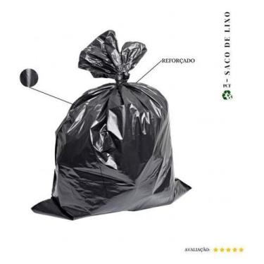 Imagem de Saco De Lixo 400 Litros Reforçado Preto - 100 Unidades - Higipack
