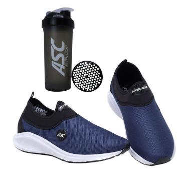 Imagem de Tênis Esportivo Masculino Ultra Leve com Calce Fácil + Squeeze Shaker – Ideal para Academia-Unissex
