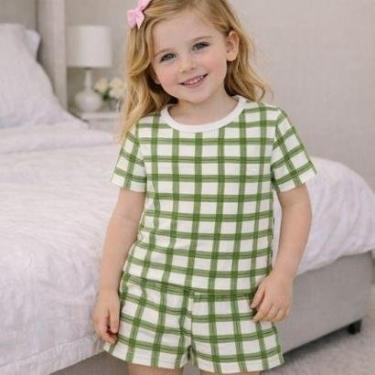 Imagem de Pijama Infantil Menina Algodão Xadrez Rosa e Verde 4YOU- Cativa-Feminino
