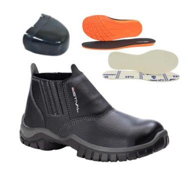 Imagem de Botina de Segurança em Couro Estival WO10013S1L Bico Composite e Palmi