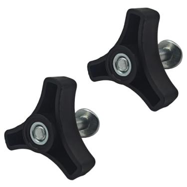 Imagem de Runseaway 2 conjuntos de parafusos de porca e puxador de cortador de grama, conjunto de porcas e parafusos triangulares, peças de reposição universais para a maioria dos cortadores de grama