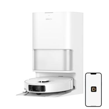 Imagem de DREAME L40 Ultra Gen 2 aspirador robótico e esfregão com 25.000 Pa, quadro lateral extensível e esfregão, base multifuncional de limpeza autolimpante, controle de voz e aplicativo, branco