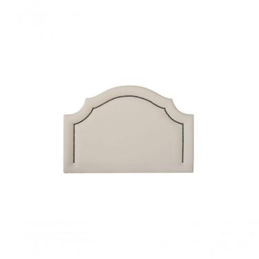 Imagem de Cabeceira Solteiro Luxo 90X60 Off White Tachas Fumê