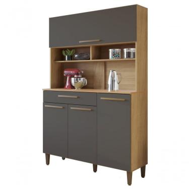 Imagem de Kit Italia 4 Portas 6 Estantes Arte Moveis Cinamomo-off White