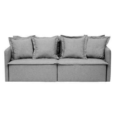 Imagem de Sofá Retrátil Clio Titânio Médio Westwing - Westwing Collection, Algod