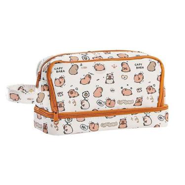 Imagem de Estojo para lápis Capybara Design de grande capacidade transparente - 