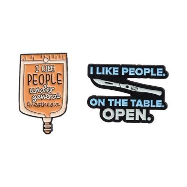 Imagem de Brooch Pins Set Creative Medical Theme Funny Quote Blouse P - Yiweisai