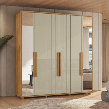 Imagem de Guarda Roupas Casal 6 Portas 2 Espelhos 230cm Veronese Linha Espazzo M