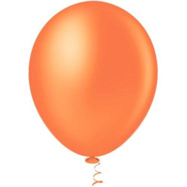 Imagem de Balão 16 Liso Laranja PCT.C/12 - Riberball