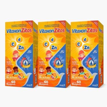 Imagem de Vitaxonzitos Tripla Kids Vitamina C, D & Zinco Airela 60 Comprimidos-K