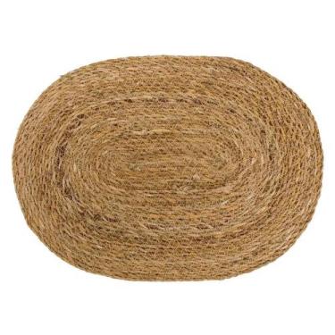 Imagem de Jogo Americano Sousplat Fibra Natural Oval 1 Unidade 40x30cm - Imporie