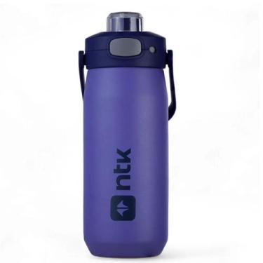 Imagem de Garrafa Térmica Isomax Color 550ml Nautika Azul Inox Parede Dupla Bebi