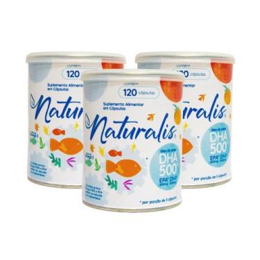 Imagem de Ômega 3 DHA 500 Naturalis 120 Cápsulas, 3 Unids