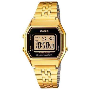 Imagem de Relógio CASIO VINTAGE feminino digital dourado LA680WGA-1DF