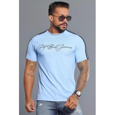 Imagem de Camiseta Masculina Pitbull Lançamento Ref 87076, Azul, G