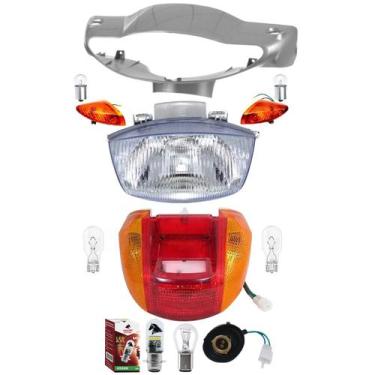 Imagem de Carenagem Farol, Pisca, Lâmpada, Lanterna, Biz 100 05 Prata - DNSA
