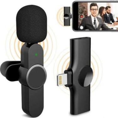 Imagem de Microfone de lapela sem fio wireless conexao lightning ios - kapbom