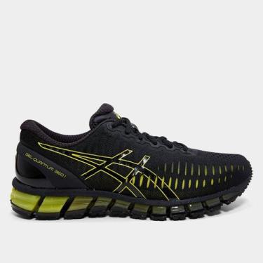 Imagem de Tênis Asics Gel Quantum, Preto, Amarelo, 39