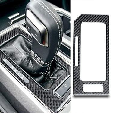 Imagem de FINMOKAL Tampa De Acabamento Interior Do Painel Da Caixa De Câmbio De Fibra De Carbono Real Adequada Para Ford F-150 15-20 Preto, Fibra De Carbono