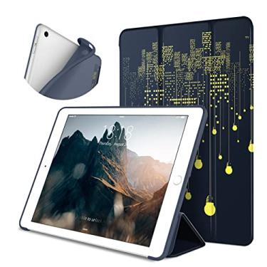Imagem de Capa macia pintada DTTO para iPad 9,7 polegadas, 2018 iPad 6ª Geração/2017 iPad 5ª Geração, Night City lights