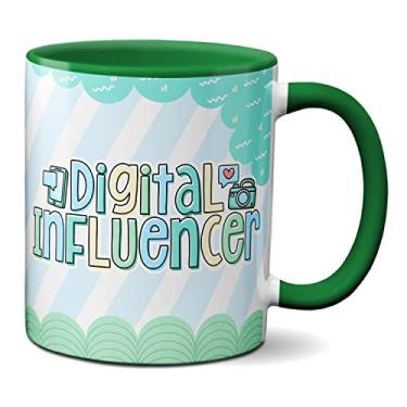 Imagem de Caneca Profissional Influencer Digital Presente Criativo (Verde)