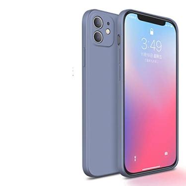 Imagem de Capa quadrada de silicone líquido para iPhone 11 12 13 Pro Max Mini X XR XS Max 7 8 Plus SE Capa traseira, cinza, para iPhone XR