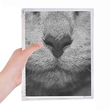 Imagem de Caderno com foto de gato animal, caderno de fotos, folhas soltas, diário recarregável, papelaria