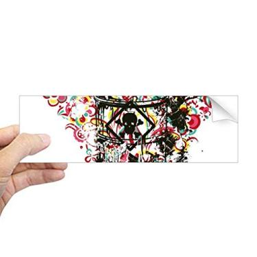 Imagem de DIYthinker Graffiti Street Heart Art Illustration Pattern Retangular Bumper Adesivo Notebook Janela Decalque