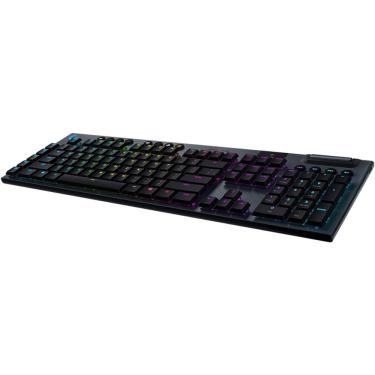 Imagem de Teclado Mecanico Gamer Sem Fio Logitech G915 lightspeed com rgb, USB ou Bluetooth