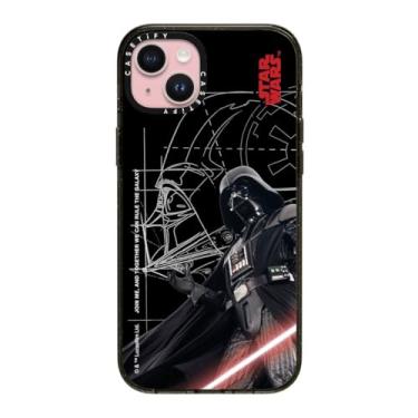 Imagem de CASETiFY Capa Impact para iPhone 15 Plus [Star Wars Co-Lab / Proteção contra quedas de 2,5 metros/Magsafe] - Lorde Sith Darth Vader - Preto transparente