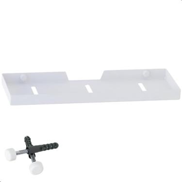 Imagem de Fassin Shop, Porta Shampoo Suporte De Parede Banheiro Inox Branco F.MAX