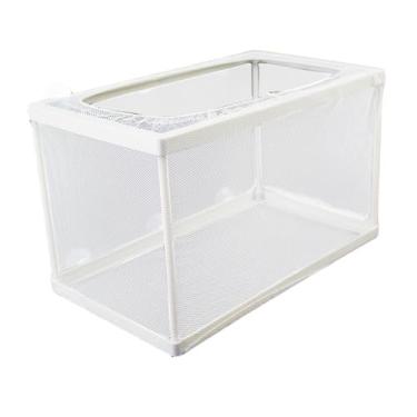 Imagem de Generic Rede de isolamento para aquário Caixa para criação de peixes Ventosa incluída Caixa divisora para aquário Grade de separação para aquário Guppy, L