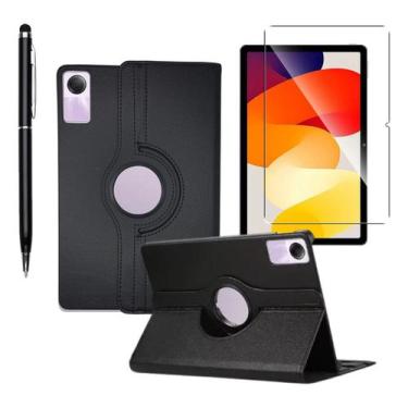 Imagem de Capa Capinha Couro Compativel Para Redmi Pad Se 11 + Película + Caneta