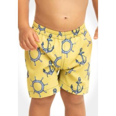 Imagem de Short Swim Infantil Yellow Sea - RED FEATHER, 2, Unica