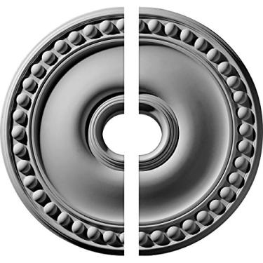 Imagem de Medalhão de teto Foster Ekena Millwork 19 1/8" de diâmetro x 3 1/2" ID x 1" P, Divisor, 19 1/8"OD x 3 1/2"ID x 1"P (Fits Canopies up to 5 5/8"), Factory Primed
