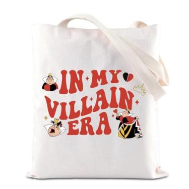 Imagem de FOTAP Bolsa Alice Cartoon Merchandise Queen of Hearts Gift In My Villains Era Tote Bag Bad Girls Gift Villain Matching Handbag, Queen of H
