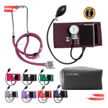 Imagem de Esfigmomanômetro E Estetoscópio Rappaport  - PAMED - G-TECH,  Vinho