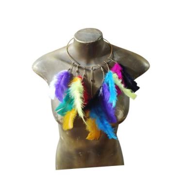 Imagem de Kit Gargantilha C/ Bracelete P/ Braço Ou Perna Carnaval - USINA DE ART