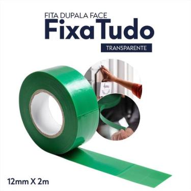 Imagem de Fita dupla face Atlas Transparente Fixa Forte com 2 metros Tamanhos, 1