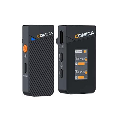 Imagem de Microfone Lavalier Sem Fio Comica Vimo C1, Mini Microfone de Lapela com Cancelamento de Ruído, Modo de Segurança, Ideal para iPhone, Android, Câmeras DSLR, Streaming ao Vivo e Entrevistas