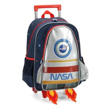 Imagem de Mochila Rodinha G Escolar Infantil Nasa Astronauta IC39902