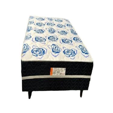 Imagem de Unibox Romance Solteiro Com Molas Bonnel 88x188x44cm Topázio Azul