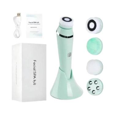 Imagem de Escova De Limpeza Facial Elétrica 4 Em 1 À Prova d'Água IPX7 Massagead