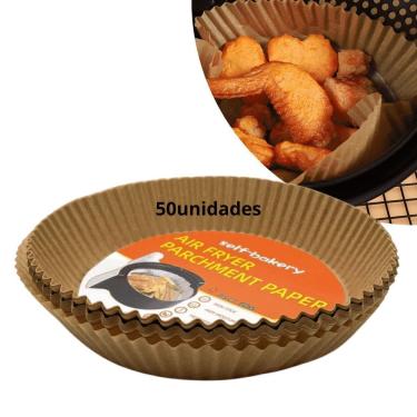 Imagem de Forma Redonda Descartável 50Un Para Air Fryer