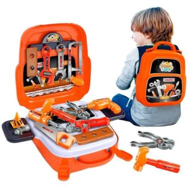 Imagem de Kit Ferramentas Infantil Mochila Brinquedo Educativo Crianças - Atena