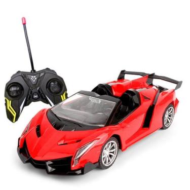 Imagem de Carro De Controle Remoto Convexi Com Luz 1:18 - Art Brink, Vermelho 1
