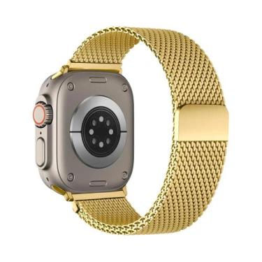 Imagem de Pulseira De Metal Milanese De 49mm 46mm 44mm 45mm 42mm Para Apple Watc