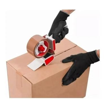 Imagem de Aplicador De Fita Adesiva Suporte Manual Bestfer Durex Largo Caixa Pacote Embalagem Empacotar